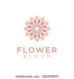 Inspiración en el diseño del logotipo del patrón de flor de vida