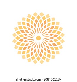 
Inspiración en el diseño del logo del patrón de vida de las flores