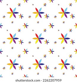 flower of life seamless pattern. colorful ornament on white backgroud for fabric, wallpaper, packaging, Decorative print. Vintage kitchen background.