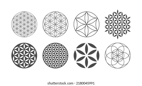 Flower of Life Set - Vector Pattern