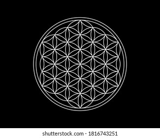 Flower of Life Stencil, Sacred Geometry Patterns