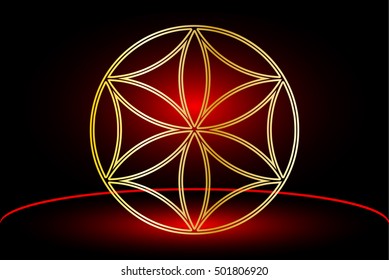 Flower of life , flower talisman ,