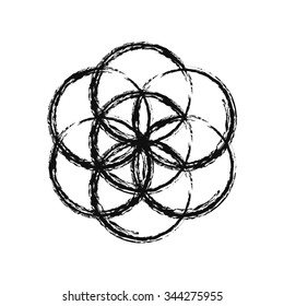 Flower of Life, vector.