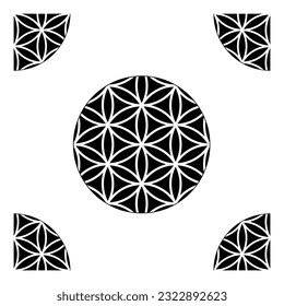Blume von Leben, Vektorgrafik nahtlos Design. 