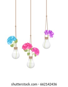 Flower in a light bulb