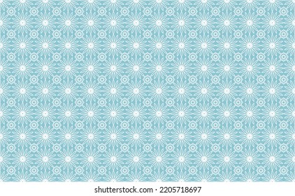 Flower like geometric pattern in dark blue background