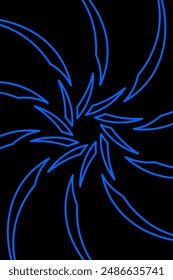 Arte vectorial de ilustración de fondo abstracto de línea de flores