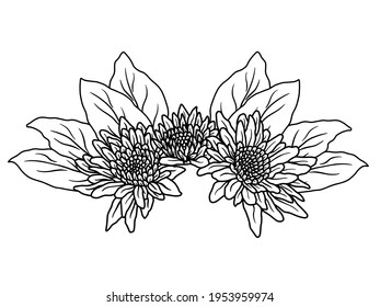 Flower Line Art Arrangements. You can use this beautiful file to print on greeting card, frame, mugs, shopping bags, wall art, telephone boxes, wedding invitation, stickers, decorations, and t-shirts.