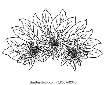 Flower Line Art Arrangements. You can use this beautiful file to print on greeting card, frame, mugs, shopping bags, wall art, telephone boxes, wedding invitation, stickers, decorations, and t-shirts.