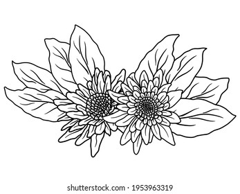 Flower Line Art Arrangements. You can use this beautiful file to print on greeting card, frame, mugs, shopping bags, wall art, telephone boxes, wedding invitation, stickers, decorations, and t-shirts.