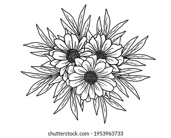 Flower Line Art Arrangements. You can use this beautiful file to print on greeting card, frame, mugs, shopping bags, wall art, telephone boxes, wedding invitation, stickers, decorations, and t-shirts.