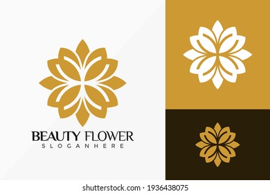 Flower Line Art Beauty Rose Logo Vector Design. Abstract emblem, designs concept, logos, logotype element for template.