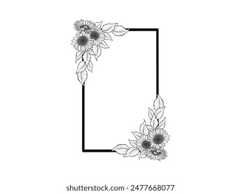Blumenlinien-Bildhintergrund