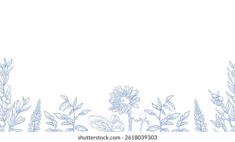 Flower Line Art Frame for IG Instagram Story Social Media Black Color. Best for wedding invitation, event invitation.