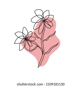 Flower line art. This collection perfect for party invitations, wedding invitations, stationery, party tags, blog design, logos, digital scrapbooking, packaging, greeting cards.