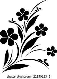 flower line art and vector