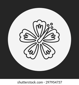 flower line icon