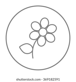 Flower line icon.