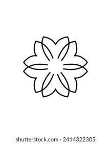 flower line icon, vector best line icon.