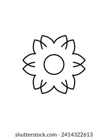 flower line icon, vector best line icon.