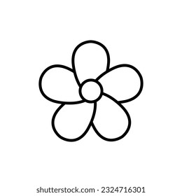 Flower line icon vector design