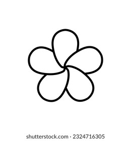 Flower line icon vector design