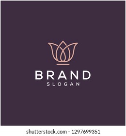 flower line logo design