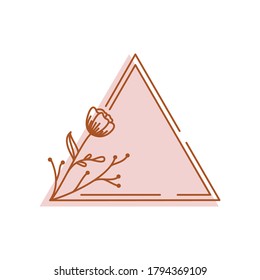 flower line logo icon vector 