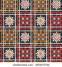 flower and line pattern for fabric print and texture or tiles use