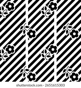 Flower and line Pattern, fabric, textile, background, texture,