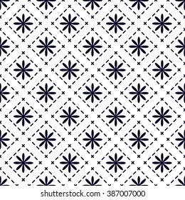 flower and line seamless background. EPS 10