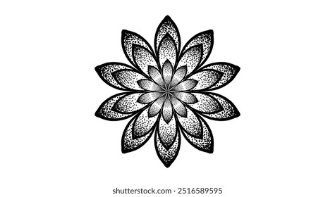 Vector de línea de flores, hojas abstractas repetitivas, línea gris de hoja o flor, floral. diseño gráfico limpio para tela, evento, Fondo de pantalla, etc. El patrón está en el panel de muestras