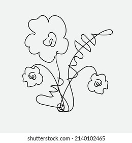 Líneas de flor para el diseño abstracto