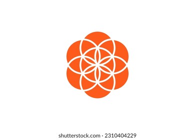 Flower Of Live Logo Design Vector Sign 