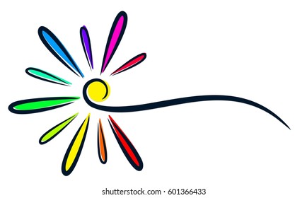 Flower logo. 