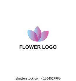 flower logo, flower abstract vector illustration