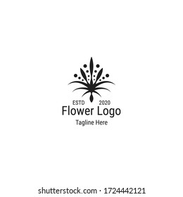 Resumen del logotipo de las flores, inspiración vectorial