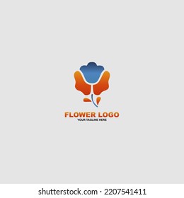 flower logo best vector simple and elegant design