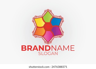Flower logo or brand logo design.