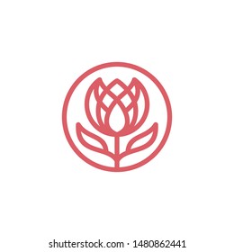 Flower logo can be used as symbols, brand identity, icons, or others. tulip logo inspiration. Color and text can be changed according to your need.