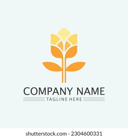Flower logo The circular  Logo of the flower. Stylized flower. Petals. Simple  The brand name  emblem  Mandala Logo boutique. 