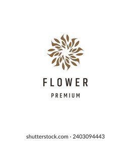 Flower logo concept design template element vector illustration