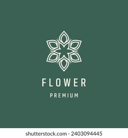 Flower logo concept design template element vector illustration