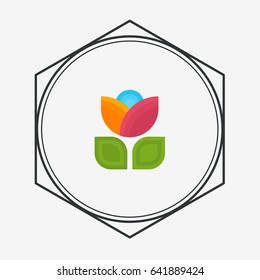 Flower logo design
