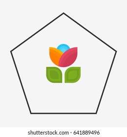 Flower logo design