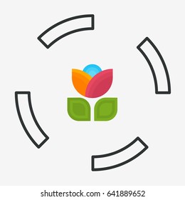 Flower logo design