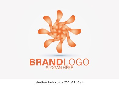 Diseño de logo de flores. Abstractas diseño floral.