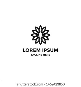 Flower logo design concept template. Logo Design Vector.
