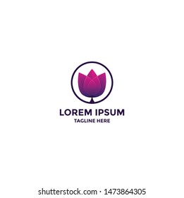 Flower logo design concept template. Logo Design Vector