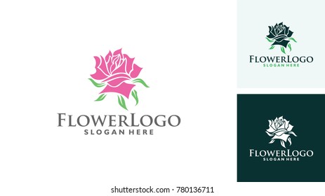 Flower logo design concept template. Logo  Design Vector